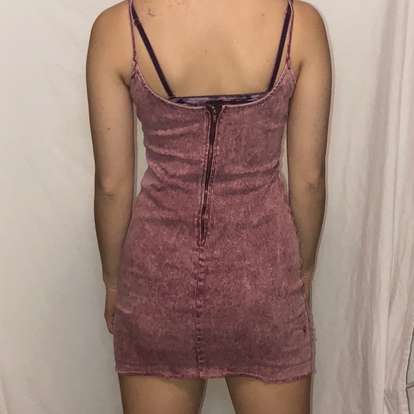Faux pink denim dress - Picture 3 of 3